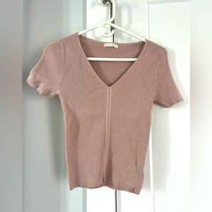 Becool V-Neck light Weight Tailored Fit Light Pink Sweater